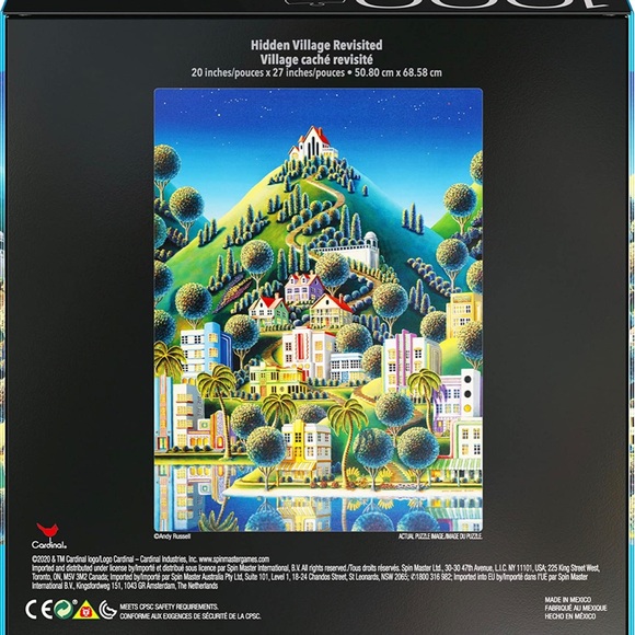 2-Pack of 1000-Piece Jigsaw Puzzles, age 8 and up, Daffodils and Hidden Village - Picture 7 of 7